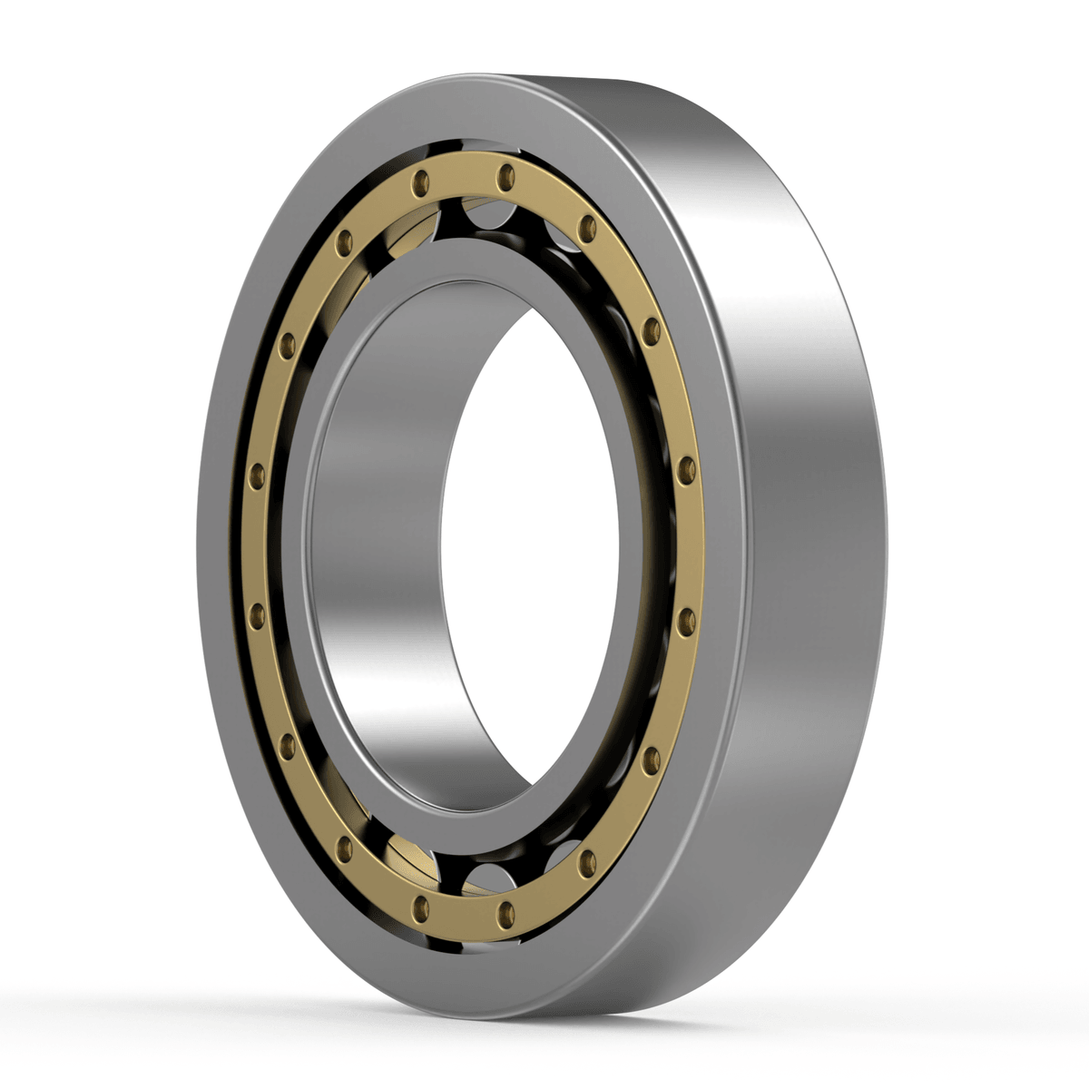 NU214 ECM/C3 SKF - Zylinderrollenlager with white background