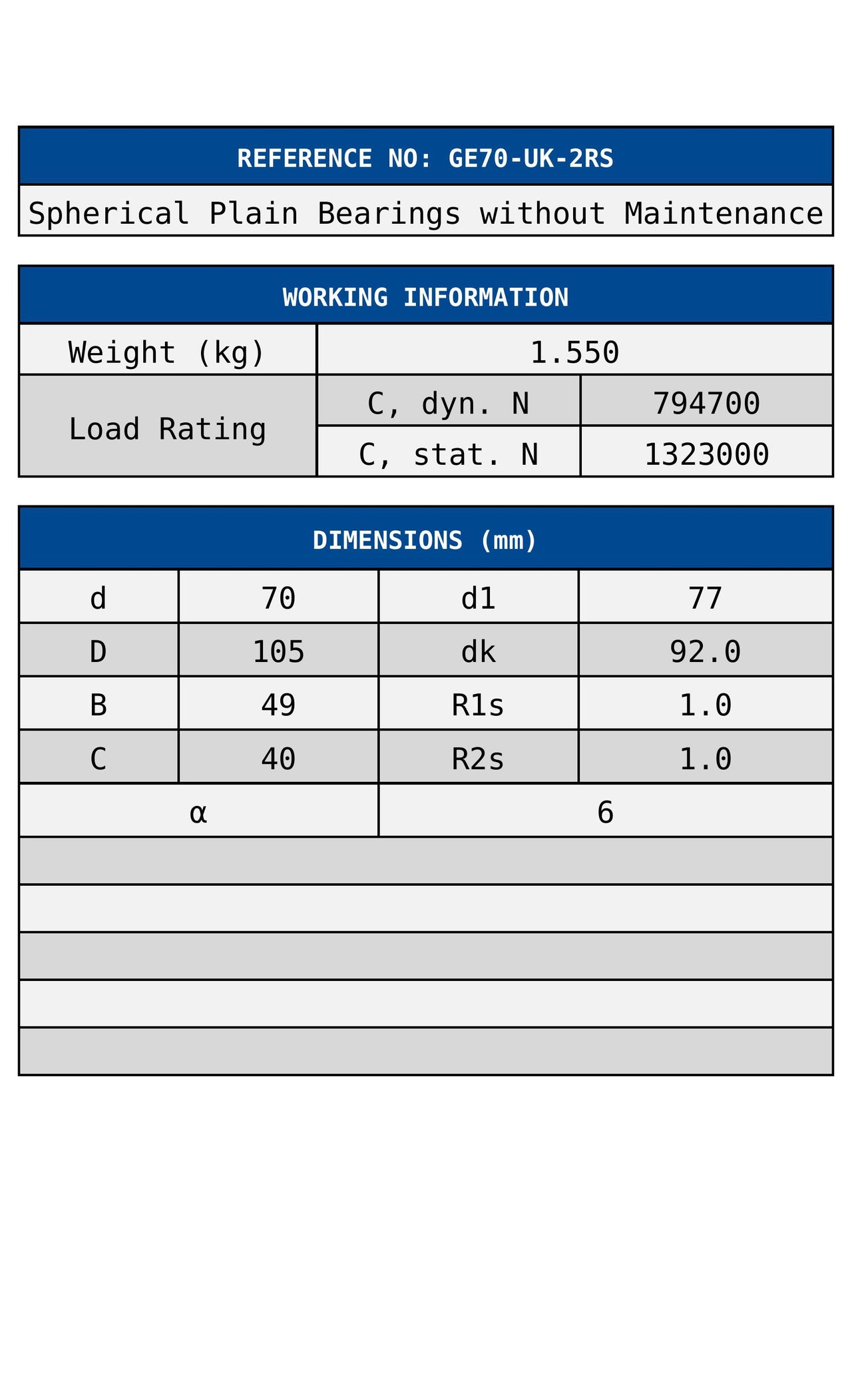 GE70-UK-2RS ZEN